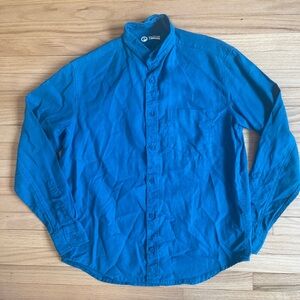 Outlier Long Sleeve Button Shirt 100% Ramie Mens Size Small